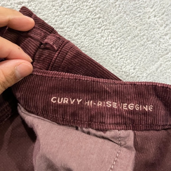 American Eagle Pants Womens 24 Long Curvy Hi-Rise Jegging Corduroy Southwestern - Picture 4 of 10